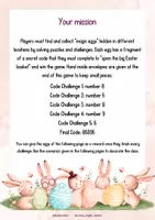 Vista previa - Juegos / Gamificación - EASTER EGG HUNT ESCAPE ROOM (BASIC LEVEL 6-8 YEARS)/ LA CAZA DE LOS HUEVOS DE PASCUA - página 2
