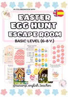 Vista previa - Juegos / Gamificación - EASTER EGG HUNT ESCAPE ROOM (BASIC LEVEL 6-8 YEARS)/ LA CAZA DE LOS HUEVOS DE PASCUA - Portada