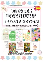 Vista previa - Juegos / Gamificación - EASTER EGG HUNT ESCAPE ROOM (INTERMEDIATE LEVEL 8-10 YEARS)- LA CAZA DE LOS HUEVOS DE PASCUA - Portada