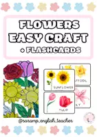 Vista previa - Manualidades / Dibujos para colorear - FLOWERS EASY CRAFT & FLOWERS FLASHCARDS- SPRING EQUINOX (MARCH 20TH) - Portada