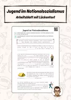 Vorschau - Arbeitsblätter - Jugend im Nationalsozialismus - Lückentext - Deckblatt
