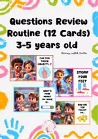 Vista previa - Refuerzo / NEE / Materiales de apoyo - QUESTIONS REVIEW ROUTINE FOR 3-5 YEARS OLD KIDS - página 1