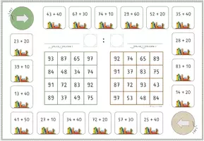 Vorschau - Unterrichtsreihen - Addition und Subtraktion im ZR bis 100, 12x Bingo-Spiel: mehrfach differenziert! mit und ohne Zehnerübergang, Förderung Operationsvorstellung - Seite 3