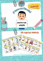 Vista previa - Juegos / Gamificación - Tarjetas con 40 Irregular verbs - Portada