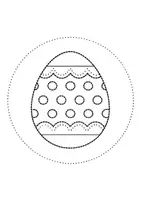 Vorschau - Mal- und Bastelvorlagen - runde Prickelbilder / Fensterbilder Thema Osterei - Grundschule - Bastelvorlagen - Seite 1