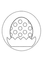 Vorschau - Mal- und Bastelvorlagen - runde Prickelbilder / Fensterbilder Thema Osterei - Grundschule - Bastelvorlagen - Seite 2
