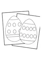 Vorschau - Mal- und Bastelvorlagen - Prickelbilder / Fensterbilder Thema Ostereier - Grundschule - Bastelvorlagen - Seite 1