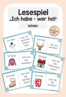 Vorschau - Spiele - Winter - Lesespiel "Ich habe - wer hat" - Deckblatt