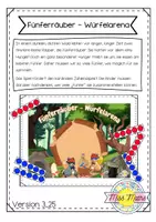 Vorschau - Spiele - Deckblatt Fünferräuber-Würfelarena - Deckblatt