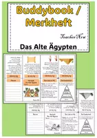 Vorschau - Stundenentwürfe - Buddy-Book / Merkheft / Faltheft - Das Alte Ägypten (editierbar) - Deckblatt