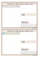 Vorschau - Aufgabenkarten - Zahlwörter im Zahlenraum bis 100 - Seite 3