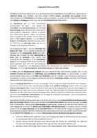 Vorschau - Arbeitsblätter - Bibel und Koran im Vergleich - Kriterialer Vergleich +++ Tolle Doppelstunde +++ - Deckblatt