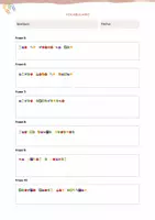 Aperçu - Feuilles d'exercices - Langue espagnol - Cryptogrammes amusants avec des expressions de fruits - Page 2