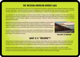 Vorschau - Aufgabenkarten - Illegal Immigration / The Mexican-American Border Wall - Necessary Or Inhumane? (Panel Discussion / Role Play / Talkshow / Q1 Q2) - Seite 1