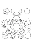 Vorschau - Mal- und Bastelvorlagen - Prickelbilder / Fensterbilder PAKET Thema Osterhasen - Grundschule - Bastelvorlagen - Seite 2
