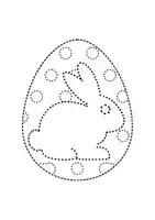 Vorschau - Mal- und Bastelvorlagen - runde Prickelbilder / Fensterbilder Thema Osterhasen - Grundschule - Bastelvorlagen - Seite 3