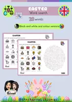 Vista previa - Hojas de trabajo - EASTER – Word search (20 words) - Portada