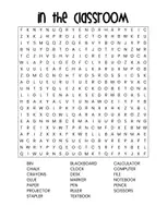 Vista previa - Hojas de trabajo - Sopa de letras inglés - aula y escuela, school & classroom | ESL, EFL, English - página 2