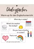 Vorschau - Anderer Materialtyp - Dialogfächer Englischunterricht - Deckblatt