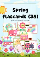 Vista previa - Tarjetas / Manipulativos - SPRING FLASHCARDS (38)- SPRING EQUINOX MARCH 20TH - página 1