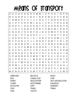 anteprima - Esercizi - Crucipuzzle inglese tema: città e trasporto, city & transport | English, ESL, EFL - Pagina 2