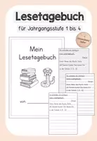 Vorschau - Arbeitsblätter - Lesetagebuch für die freie Lesezeit - Deckblatt