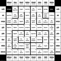 Vorschau - Spiele - Brettspiel: Adjektivdeklination im Akkusativ (Kleidung und Farben) - Deckblatt