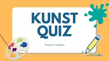 Vorschau - Interaktives Material - Farben-Quiz, Kunst & Gestalten - Deckblatt