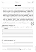 Vorschau - Unterrichtsreihen - Tiere - Lesetexte mit Fragen (inkl. Lösung) für Klasse 2 bis 4 - Seite 3