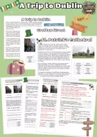 Vorschau - Arbeitsblätter - Ireland - A Trip to Dublin Reading Comprehension Lerntheke - Deckblatt