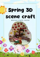 Vista previa - Manualidades / Dibujos para colorear - SPRING 3D SCENE CRAFT (SPRING EQUINOX MARCH 20TH) - página 1