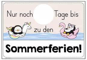 Vorschau - Anderer Materialtyp - Sommerferien Countdown für deine Pinguinklasse - Seite 2