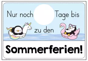 Vorschau - Anderer Materialtyp - Sommerferien Countdown für deine Pinguinklasse - Seite 3
