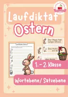 Vorschau - Arbeitsblätter - Schleichdiktat/ Laufdiktat Ostern 1. und 2.Klasse - Deckblatt