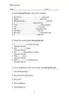 anteprima - Esercizi - Scheda su "Have got/Has got" in inglese! - Pagina 1