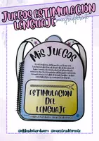 Vista previa - Juegos / Gamificación - ESTIMULACIÓN LENGUAJE JUEGOS - Portada