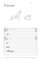 Vorschau - Arbeitsblätter - Schreibschrift (SAS) lernen, Buchstaben schreiben (Vokale und Konsonanten) - Seite 3