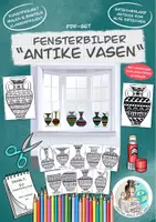 Vorschau - Mal- und Bastelvorlagen - Fensterbilder Klassenprojekt "Antike Vasen" /Altes Griechenland - Deckblatt