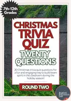 Vorschau - Arbeitsblätter - Christmas Trivia Quiz- Bell Ringers| Round 2 - Deckblatt