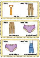 anteprima - Materiale interattivo - Clothes Loop Cards Game for ESL Classes! 👗🧢🧦 - Pagina 3