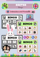Aperçu - Jeux - EASTER – Bingo with Interactive Wheel (Colour & B/W) - Page de couverture