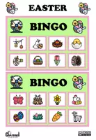 Aperçu - Jeux - EASTER – Bingo with Interactive Wheel (Colour & B/W) - Page 1