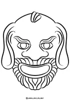 Vorschau - Spiele - Bastelvorlage " Antike Theater-Masken" Altes Griechenland Rom - Seite 2
