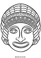 Vorschau - Spiele - Bastelvorlage " Antike Theater-Masken" Altes Griechenland Rom - Seite 3