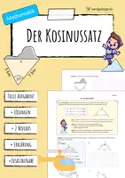 Vorschau - Arbeitsblätter - KOSINUSSATZ - Trigonometrie (Arbeitsblatt) - Deckblatt