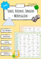 Vorschau - Spiele - SINUS, KOSINUS & TANGENS (Trigonometrie) - Mathespiel - Deckblatt
