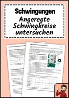 Vorschau - Arbeitsblätter - Angeregte Elektrische Schwingkreise untersuchen - Deckblatt