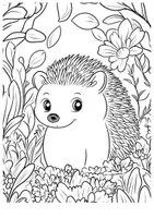 Vorschau - Arbeitsblätter - Igel Frühling Kunst Garten Ausmalbilder ausmalen Malbuch - Seite 3