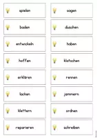 Vorschau - Arbeitsblätter - Verbenwürfeln 🎲 - Vergangenheitsform/Präteritum - Seite 3