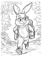 Vorschau - Arbeitsblätter - Hase Ausmalbilder wandern Kunst Kunstidee zum Ausmalen - Seite 2